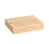 Scatola organizer per fili artigianali, stazione di smistamento per bobine di filo da 25 x 20 x 5 cm, porta bobine in legno con scomparti, supporto per filo, armadio per cucito fai da te