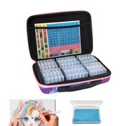 Scatola organizer per perle con strass, 32 scomparti, con | Contenitore portaoggetti per strass, pittura artistica per principianti, adulti avanzati, ciondoli, gioielli, So Rosa