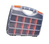 Scatola organizer per piccole parti con divisori rimovibili Scatola di immagazzinaggio hardware con maniglia portatile per dadi bulloni viti chiodi hardware chiusura custodia