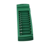 Scatola organizer per prese da 1/4, 3/8, 1/2 pollici, in plastica ABS, vassoio portaoggetti con supporto per binario e clip per bussole, organizer per cassetta degli attrezzi da garage (corto 6,35 mm)