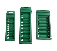 Scatola organizer per prese in plastica, 3 pezzi, con supporto per guida a clip per prese da 1/4 3/8 1/2 pollici, organizzazione degli strumenti per professionisti