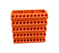 Scatola organizer per punte per cacciavite PETG di colore casuale, design trasparente per una facile identificazione e un accesso rapido