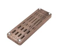 Scatola organizer per schede USB, in legno di noce, con 25 scomparti | supporto multi-dispositivo per pin TF tipo C, layout di taglio di precisione durevole, gestione ordinata della memoria per me