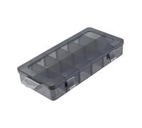 Scatola Organizer Portatile per Attrezzi Capelli con Griglie Divisorie, 26x13.5cm, PP Trasparente, per Fermagli, Elastici, Pettini