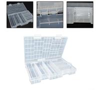 Scatola organizer professionale per batterie, antipolvere, per 60 batterie AA e 40 batterie AAA in PP