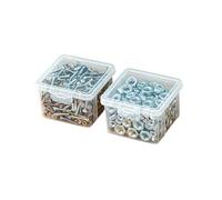 Scatola organizer trasparente per hardware, perfetta per gli appassionati e i progetti di miglioramento della casa