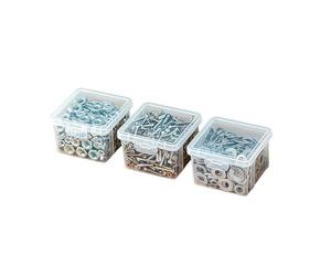 Scatola organizer trasparente per hardware, perfetta per gli appassionati e i progetti di miglioramento della casa