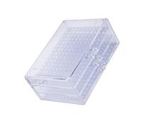 Scatola organizzata con 471 scomparti con 3 cassetti per riporre in modo efficiente le forniture artistiche per unghie, perline, orecchini, trasparente