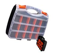 Scatola organizzatori di piccole parti con divisori rimovibili Archiviazione hardware con maniglia portatile per bulloni dadi viti chiodi vano utensili multiuso maniglia portatile