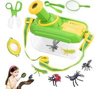 Scatola Osservazione Insetti, 17 Pezzi Set Osservazione Insetti, Bambini Insetto Scatola Di Osservazione, Set di Giocattoli da Esploratore Esterno, per l'esplorazione Giocattoli all'aperto