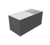 Scatola Overflow 2x2 Stampata 3D per Acquario Marino Reef Tank