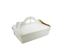 SCATOLA P/PASTE BIANCO R. 17X24 X1PZ INTERNO POLIT. ORO -DIM.17X24XH.6CM