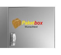 Scatola pacchi adesiva con testo a scelta pacchetto scatola etichettatura dec...