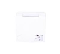Scatola passante da incasso 16A 5P 400V bianca IP44 DESIGN 865-6v