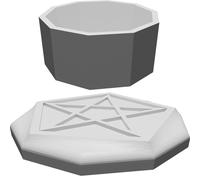 Scatola Pentagramma Decorativa Simbolo Occulto Contenitore Stampato 3D