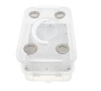 Scatola per allevamento bachi da seta in plastica con osservazione chiara | Per studenti e uso domestico, pareti alte ventilate, base opaca antiscivolo, scomparto per incubazione