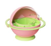 Scatola per allevamento di bachi da seta, contenitore portatile da, 24 x 24 x 19 cm, habitat di osservazione trasparente, gabbia educativa per studio della natura, scuola, scuola, rosa, blu