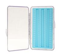 Scatola per ami da mosca Scatola da pesca a mosca in silicone Coperchio trasparente per riporre varie esche Il design multi-slot mantiene le esche organizzate Previene i danni (Spessore di piccole