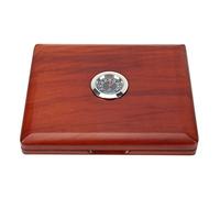 Scatola per ance, accessori per sassofono Scatola per clarinetto per sassofono in legno con igrometro per l'organizzazione(Ambra)