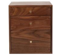 Scatola per Anelli in Legno di Noce, cassetti portaoggetti Multistrato, Scatola per Cosmetici, scatole portaoggetti per Gioielli, Organizer per cassetti, scatole per anel