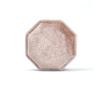Scatola per anello Scatola portagioie ottagonale con tre scomparti, custodia for doppio anello, espositore for fedi nuziali for donna, orecchini Porta fedi(Color 08,Single ring box)