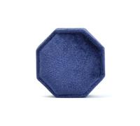 Scatola per anello Scatola portagioie ottagonale con tre scomparti, custodia for doppio anello, espositore for fedi nuziali for donna, orecchini Porta fedi(Color 09,Single ring box)