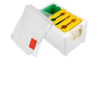 Scatola per Apicoltura Mini Portatile Bianca in Schiuma e Plastico | Struttura Multi-grid, Uso Balcone e Apiario, per Colonie e Api, Compatta