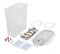 Scatola per asciugatura e conservazione dei filamenti con anelli di tenuta doppi e barriera contro l'umidità per la conservazione a lungo termine di materiali per stampanti 3D con monitoraggio visivo