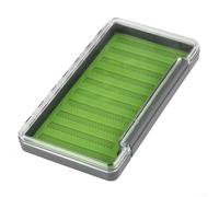 Scatola per attrezzatura da pesca a mosca con guarnizione in silicone impermeabile e coperchio trasparente, progettata per un uso e una protezione di lunga durata (denti di sega grande)