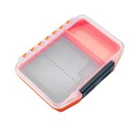 Scatola per attrezzatura da pesca con cuscinetto in spugna, scatola portaoggetti per mosche, attrezzatura da pesca volante, cucchiaio, gancio, esche, organizer per vassoio con inserto in spugna