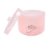 Scatola per attrezzi per unghie, professionale, trasparente, a doppio strato, staccabile, per manicure, antiscivolo, portatile, facile da pulire, per salone di bellezza a casa, rosa, Refer to