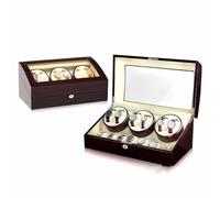 Scatola Per Automatici Orologi 6+7 Scatola Per Orologi Di Lusso Morbido Cuscinetto Per Orologio Dotato Di Motore Silenzioso E 5 Modalità Di Rotazione Per Uomo E Donna
