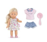 Les Trendies Corolline Rosy Miniwelt Set, Vollvinylpuppe mit langem Haar, Bürste