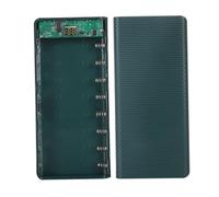 Scatola per banca di potere fai-da-te Scatola per batteria 8 x 18650 con display digitale LCD Verde - Custodia esterna per banca di potere