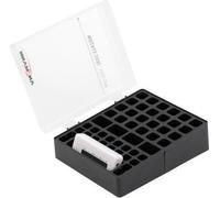 Scatola per batterie ANSMANN 48x con scatola tester per un massimo di 35 batterie ricaricabili/batterie