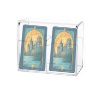 Scatola per biglietti di nozze in acrilico | Scatola per carte da gioco | Grande contenitore con coperchio per serate di gioco, ricevimento, matrimoni, feste, lauree, compleanni, baby shower e seve