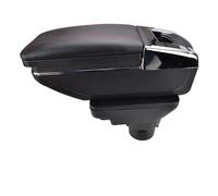 Scatola per braccioli per auto Centro Console Scatola di Immagazzinaggio Bracciolo Per Kia Per Rio 4 2017 2018 2019 X-Line Girevole In Pelle Car styling(Red thread)