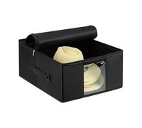 Scatola per cappelli, organizer per cappelli a tesa larga, impilabile, con coperchio antipolvere, per casa, esterno, guardaroba, viaggi, vacanze al chiuso