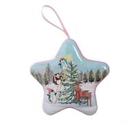 Scatola per caramelle a forma di barattolo di latta, scatola a forma di barattolo di latta, scatola per caramelle di Natale, scatola portaoggetti per caramelle, per feste e celebrazioni (B)
