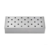 Scatola per carbone per barbecue all'aperto, in acciaio inox, design compatto e flusso d'aria ottimizzato per infondere cibi grigliati con un ricco sapore di fumo
