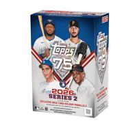 Scatola per carte collezionabili 2026 Topps Series 2 Baseball Blaster (3 varianti di carte base per le festività per scatola)