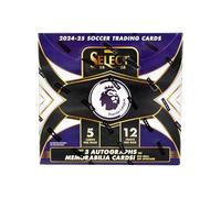 Scatola per carte collezionabili Panini Select Premier League EPL Soccer Hobby 2024/25 (trova 3 carte autografi o cimeli per scatola!)