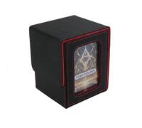 Scatola per carte con display MTG Commander, scatola per carte da gioco per 100 carte a doppia manica, scatola per carte collezionabili TCG/PTCG/Sports con 2 divisori, 1 caricatore dall'alto (turchese