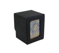 Scatola per carte con display MTG Commander, scatola per carte da gioco per 100 carte a doppia manica, scatola per carte collezionabili TCG/PTCG/Sports con 2 divisori, 1 caricatore dall'alto (turchese