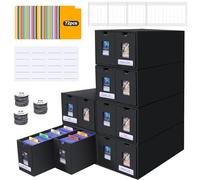 Scatola per carte da collezione per oltre 11.000 carte, Top Loaders Box per 2000+ 3" x 4" 35PT Toploaders, scatola di archiviazione per carte da collezione per Commander Display, Deck Box con 72