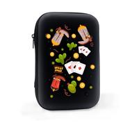 Scatola per carte da gioco (16 x 10 x 4 cm), robusta scatola per carte da gioco, custodia per carte da gioco, custodia per carte di credito, gioco di carte, impermeabile, protegge le carte da umidità