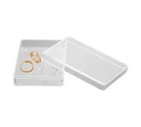 Scatola per carte da gioco, 9,4 x 6,4 x 2,2 cm, trasparente, custodia trasparente per giochi di carte da gioco, scatola portaoggetti multifunzionale di grande capacità, custodia organizzativa per