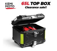 Scatola per casco moto Custodie per attrezzi per riporre i bagagli posteriori con coda superiore in alluminio CNC Blocco bagagliaio per YAMAHA Per Honda Per BMW Per 45L X Black