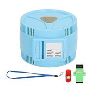 Scatola per cavi di lancio OTDR, eliminatore in fibra ottica monomodale SC/UPC a SC/UPC per test OTDR, elimina la zona morta con design a pressione-rilascio, strumento compatto per (500M)