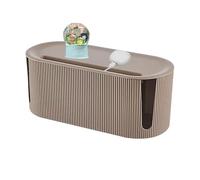 Scatola per cavi | Organizzatore Cavi Management | Multiple Desk Socket Case Safe Conservation per adattatore e caricatore Design Saving Design con coperchio resistente per uso domestico